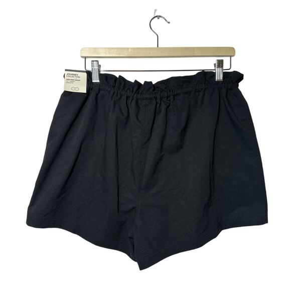 Calia Journey Collection High Rise Paperbag Shorts Black Relaxed Size M Casual - Picture 8 of 12